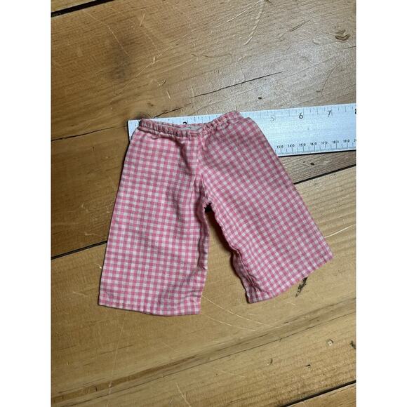 Vintage mix lot of 3 baby doll clothes. One piece. pants & red snow suit. - Picture 9 of 10